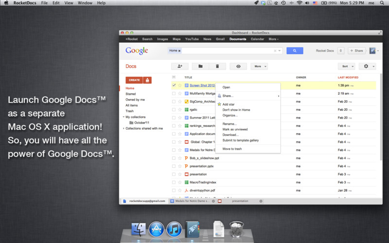 Google Docs For Mac
